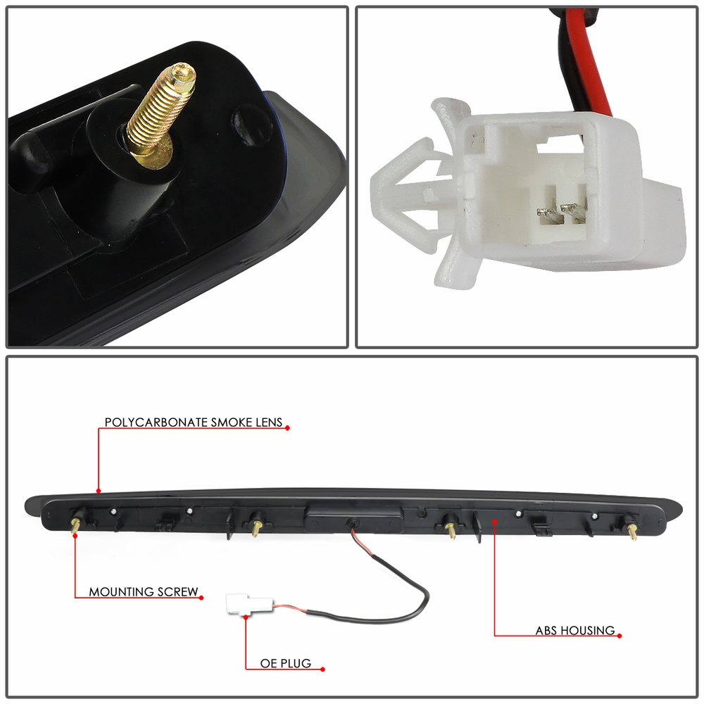 0510 Scion tC 3D LED Bar Third 3rd Tail Brake Light Smoked