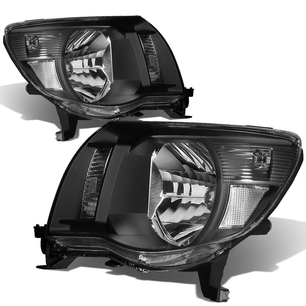 20052011 Toyota Factory Style Replacement Headlights Black Clear