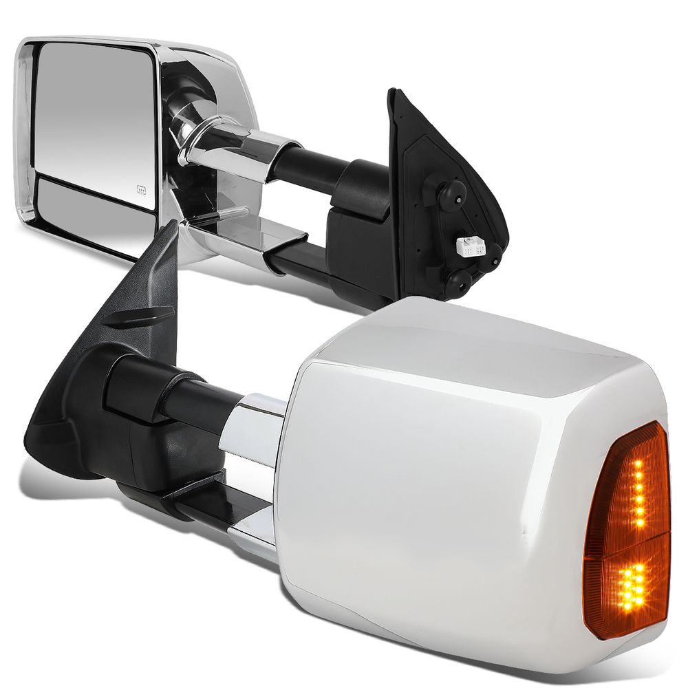 Factory Style Tow Mirrors 0515 Toyota LED Turn Signal Powered+Heated Tow Towing