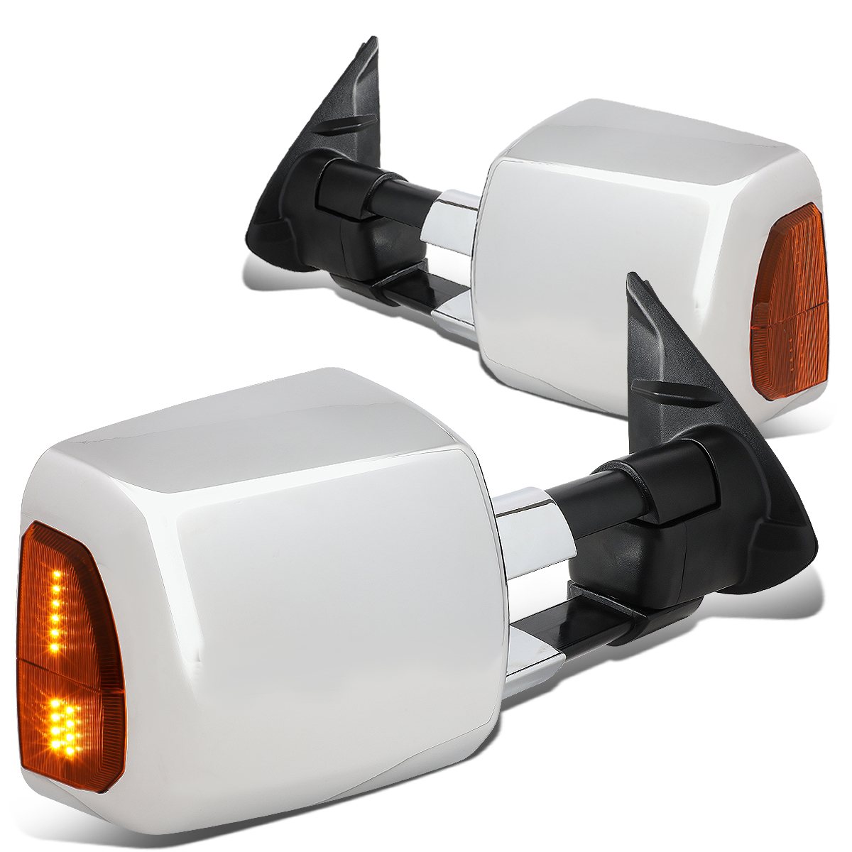 Factory Style Tow Mirrors 0515 Toyota LED Turn Signal Powered+Heated Tow Towing