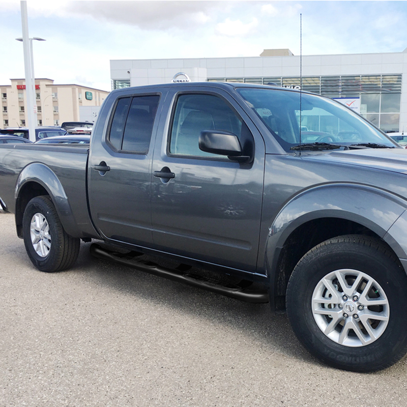 0520 Nissan Frontier Crew Cab 3" Black Side Step Nerf Bars Running Boards