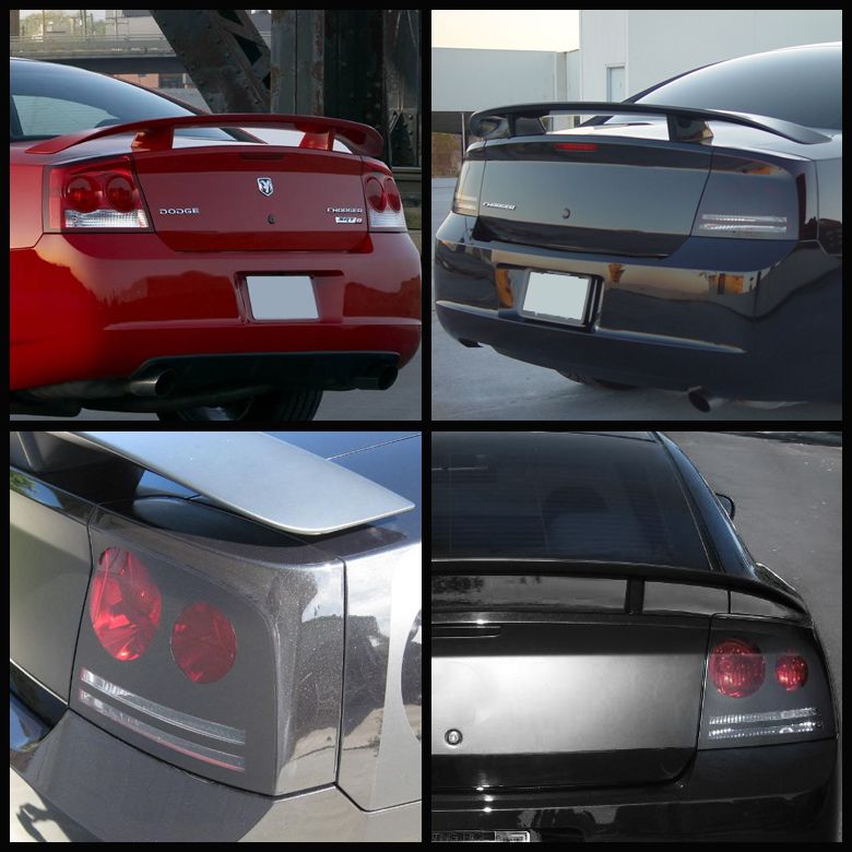 0610 Dodge Charger Factory OEM Style Rear Trunk Spoiler Kit Unpainted
