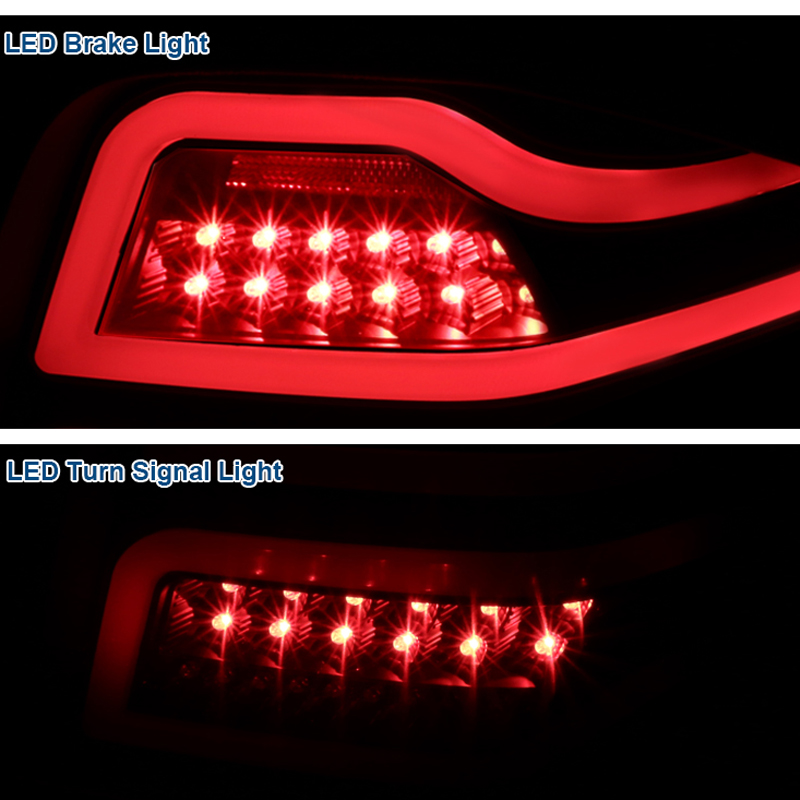 06-11 M-Benz W164 ML-Class Black Full LED Tail Lights