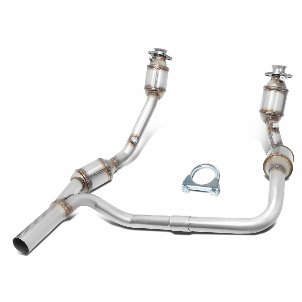 0709 Jeep Wrangler JK 3.8L Catalytic Converter Exhaust YPipe Replacement