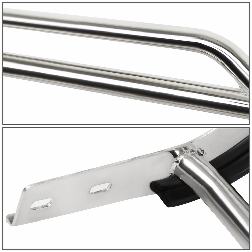 0711 Honda CRV RE Front Bumper Protector Brush Grille Guard (Chrome)