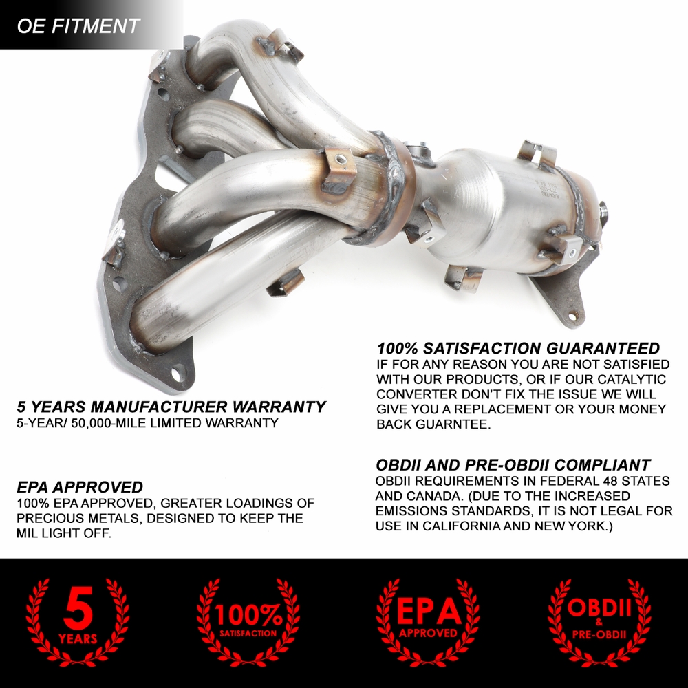 0712 Nissan Altima 2.5L Catalytic Converter Exhaust Manifold Replacement