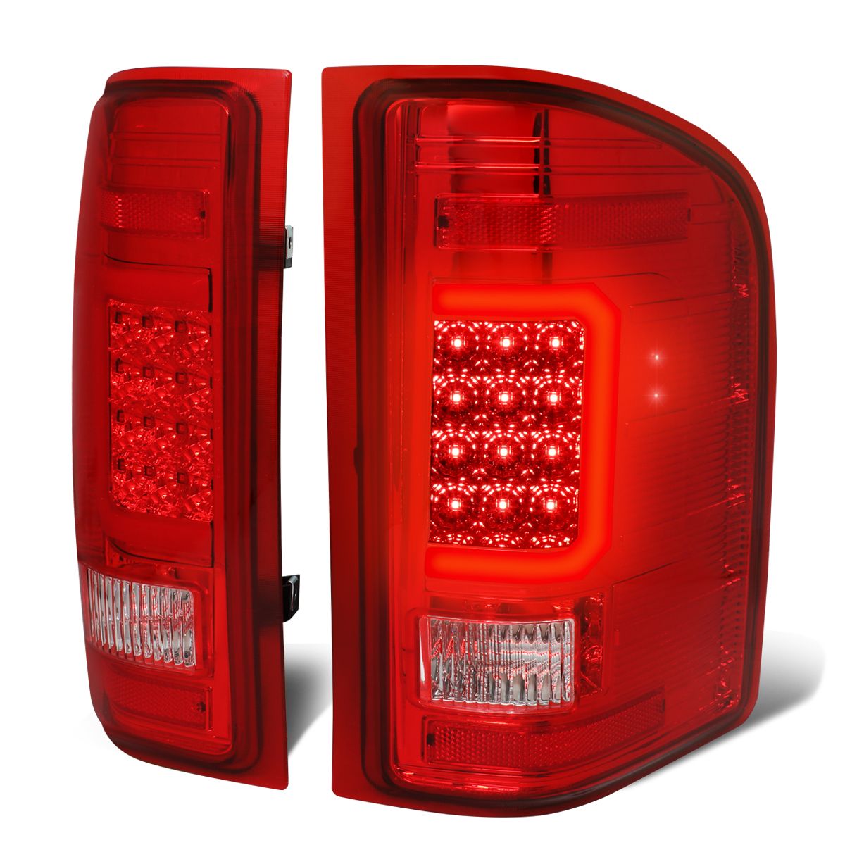 07-13シルバラード　LEDテールランプ 07-13 Chevy Silverado / GMC Sierra C-Shaped Tube LED Tail