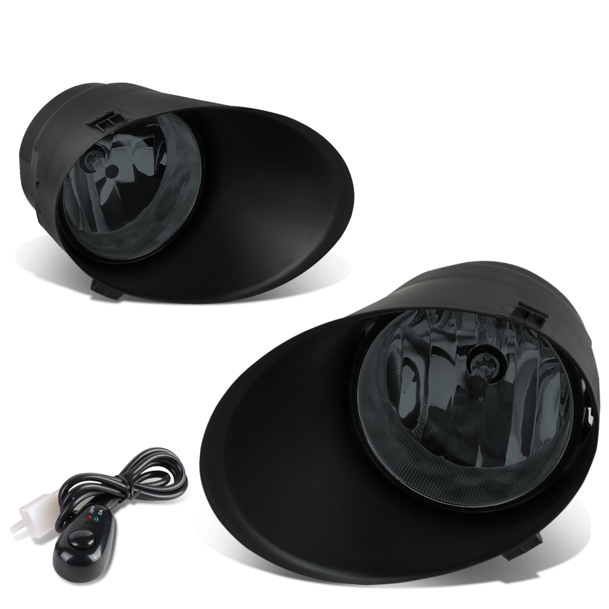 For 14-21 Toyota Tundra Smoked Lens Front Driving Fog Light Lamps w/Switch+ Bezel