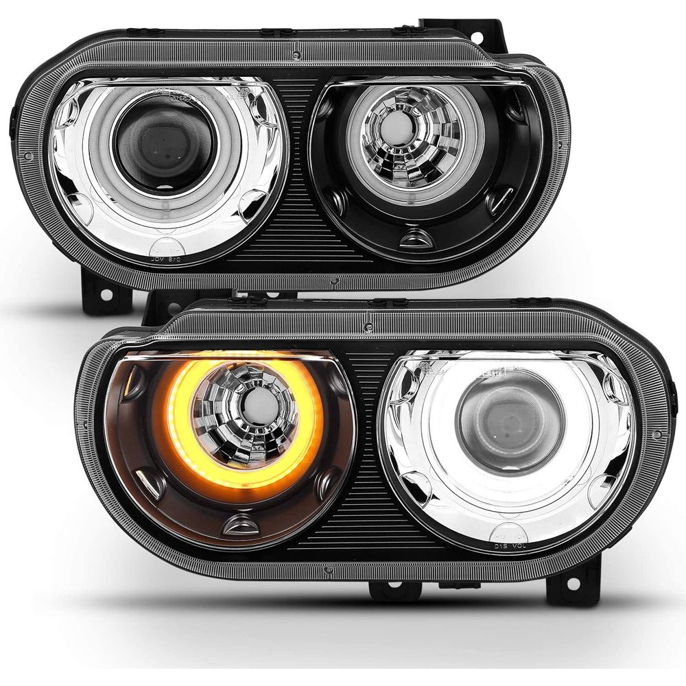 CG 0814 Dodge Challenger [HID Model] LED Halo Projector Headlights