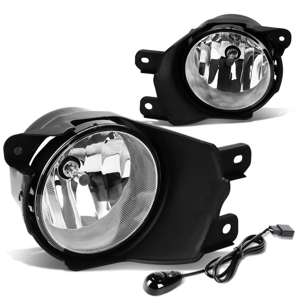 0816 Toyota Sequoia Pair of Bumper Round Driving Fog Lights+Switch (Clear Lens)