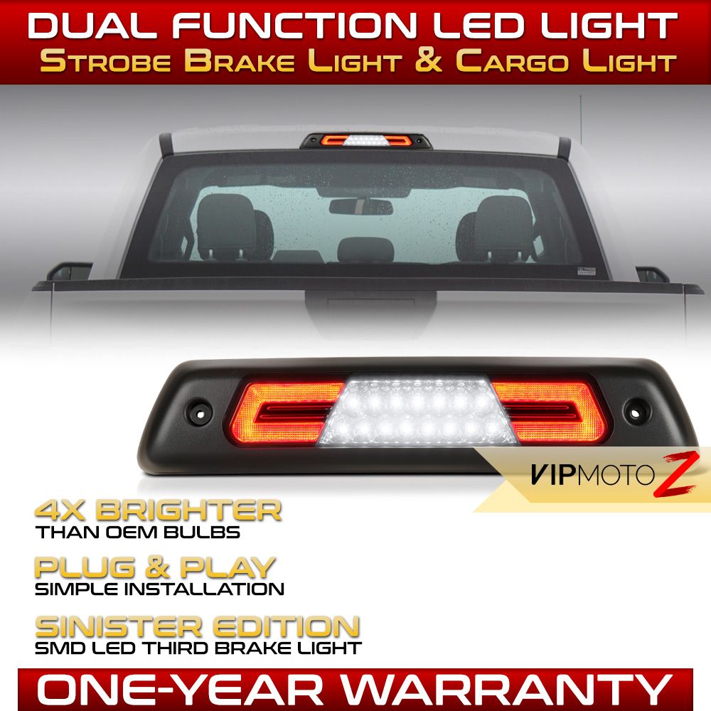 Spec-D 2004-2008 Ford F-150 LED 3rd Brake Light (Chrome Housing Smoke Lens) - Enjuku Racing