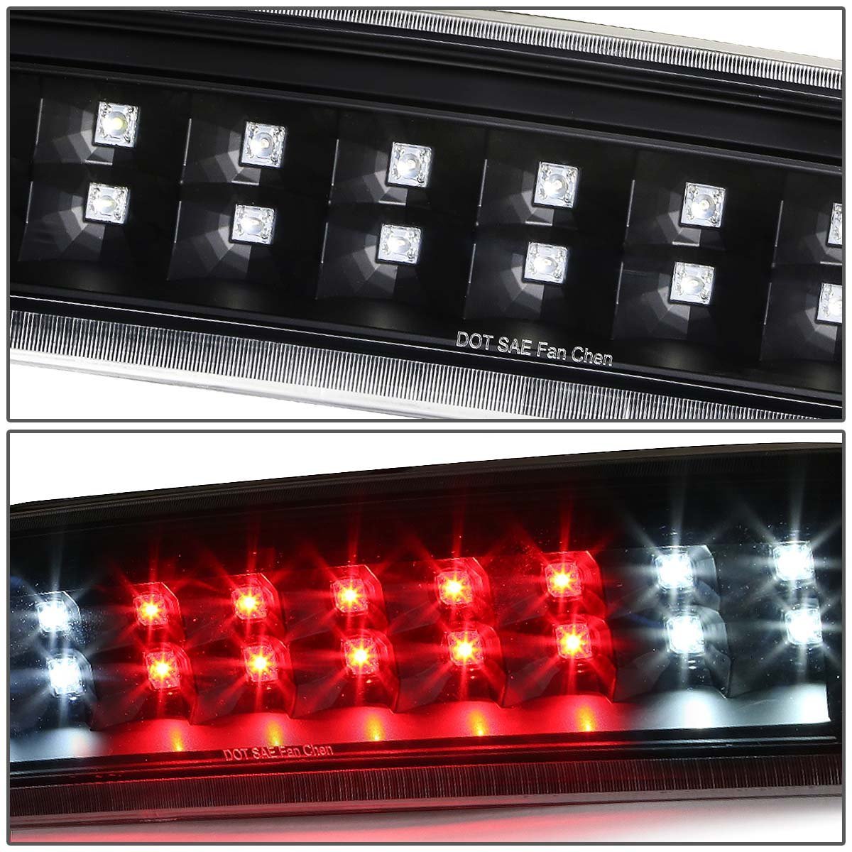 0916 Dodge RAM 1500 2500 3500 LED 3rd Brake Light Black