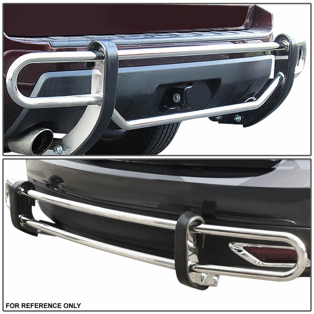 0916 Toyota Venza Stainless Steel Double Bar Rear Bumper Protector