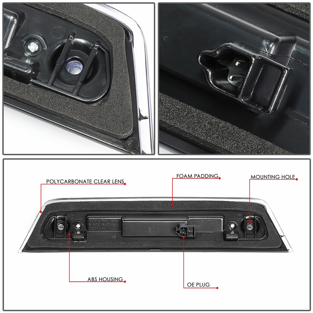 1016 Dodge Journey Black Full LED Third 3rd Tail Brake Light