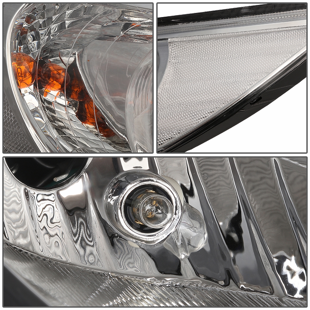 HID Xenon + 1114 Hyundai Sonata Replace Projector Headlights Chrome