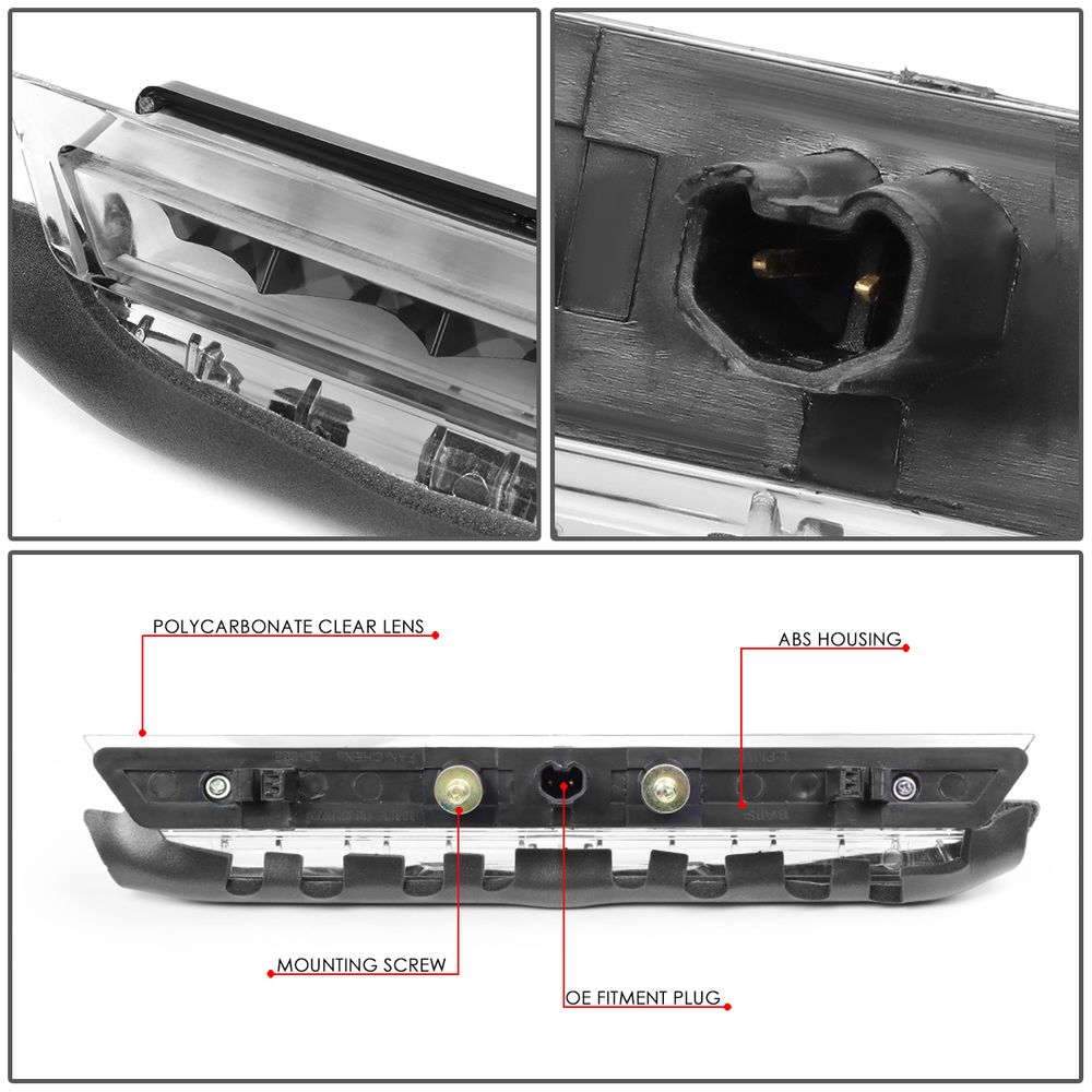 1116 Scion tC Full LED 3RD Third Brake Light Parking Stop Lamp Chrome