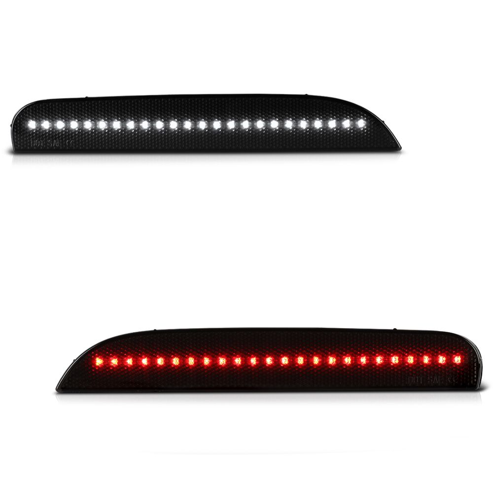 1216 Fiat 500 Sport Smoked LED Rear Reflector Lights [DRL/Reverse/Turn