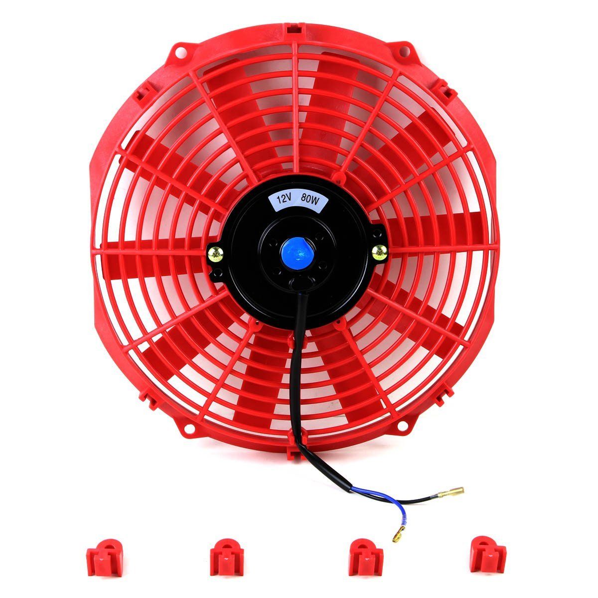 7" 16" High Performance Red Electric Radiator Cooling Fan Assembly