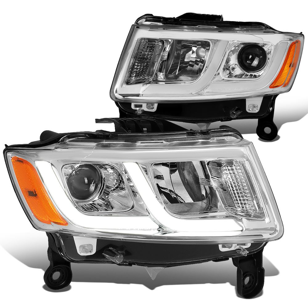1416 Jeep Grand Cherokee [Halogen Model] LED DRL Projector Headlights