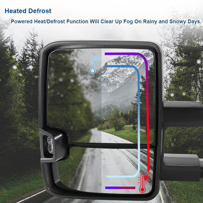 Factory Style Tow Mirrors 1418 GMC Sierra / Chevy Silverado Power