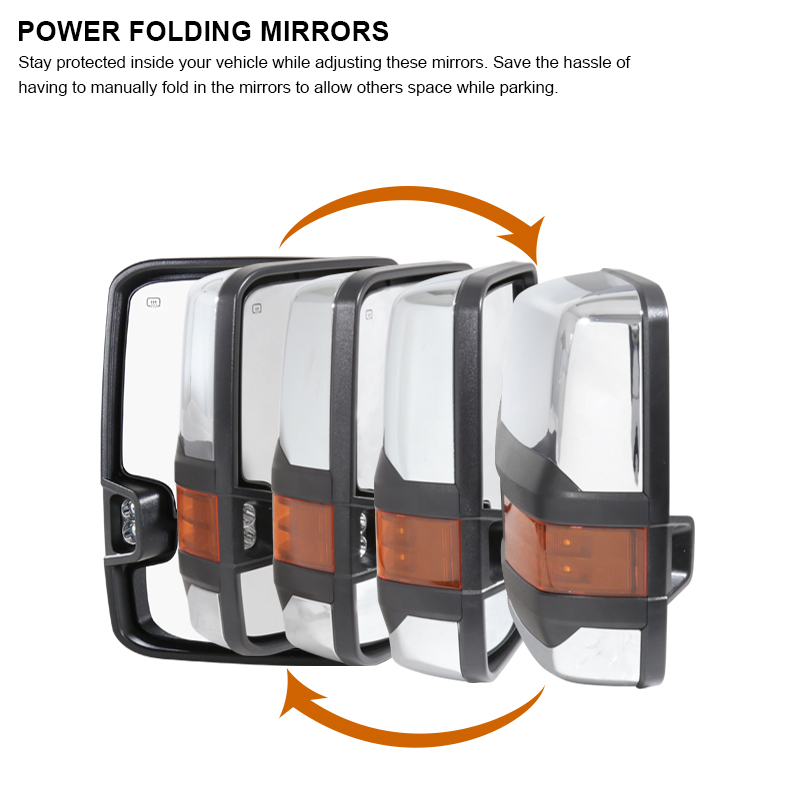 Factory Style Tow Mirrors 1418 GMC Sierra / Chevy Silverado Power