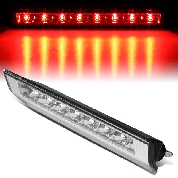 1419 Nissan Rogue Full LED 3rd Third Tail Brake Light Chrome