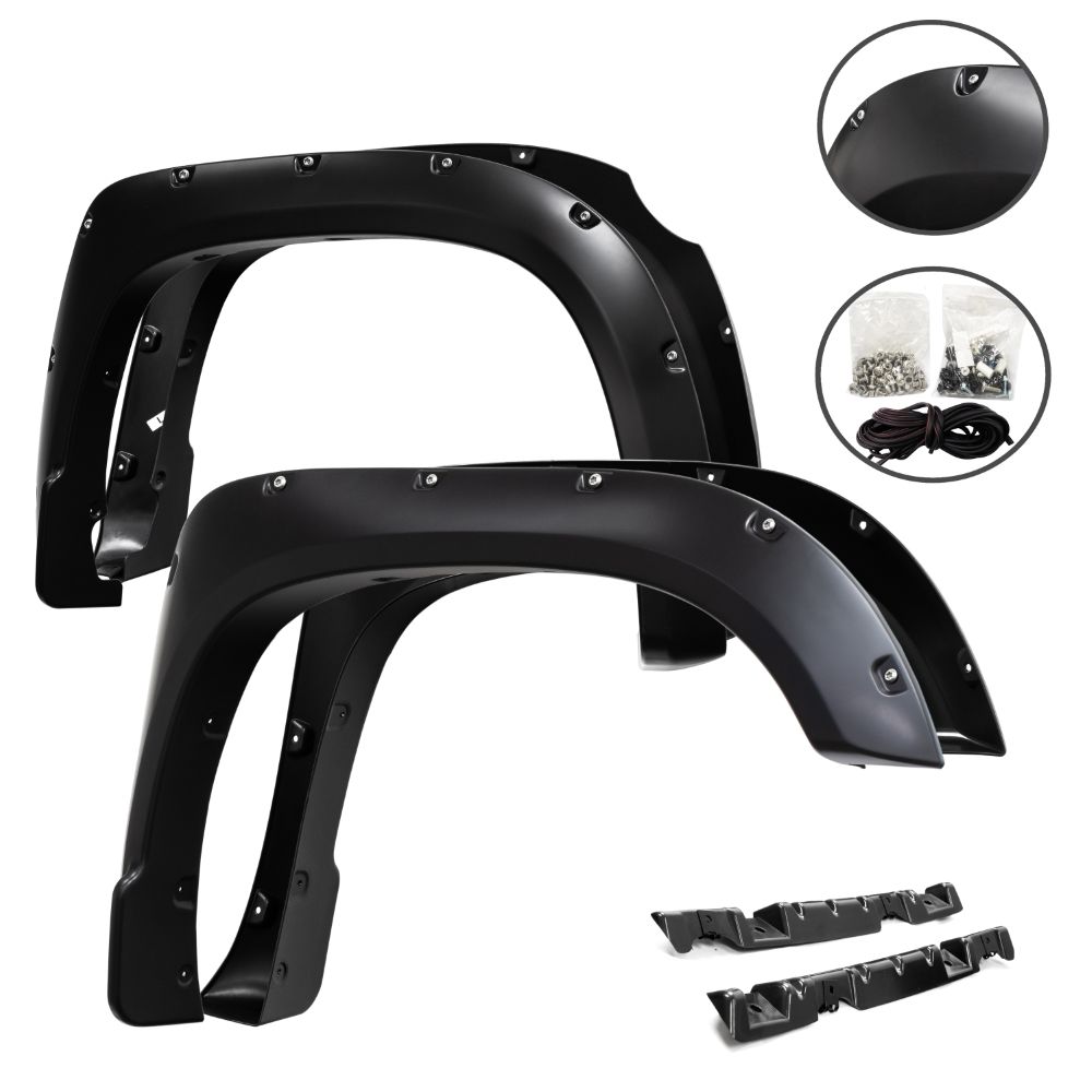 20142018 Toyota Tundra Pocket Style Rivet Fender Flare Kit Smooth
