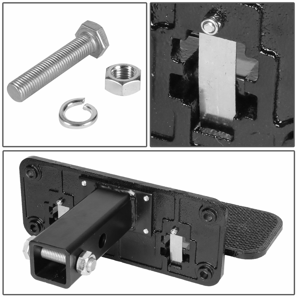 14" Wide Aluminum Black Foldable Hitch Step Board 2" Receiver Pickup