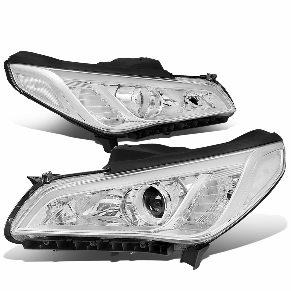 1517 Hyundai Sonata Projector Headlights Chrome / Clear