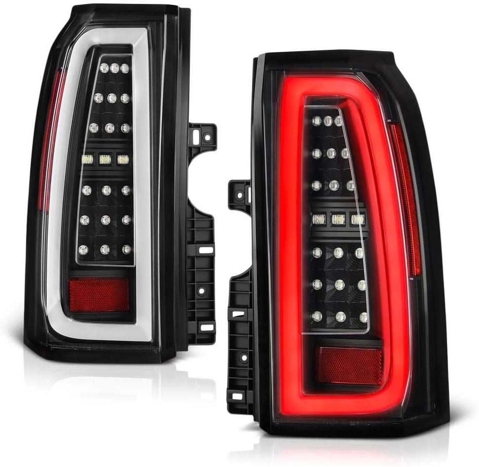 Spyder 20152020 GMC Yukon / Yukon XL Optic LED Tail Lights Black ALT