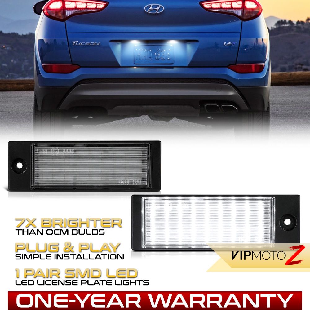 1618 Hyundai Tucson Full LED License Plate Tag Lights LACVLPHYTU15