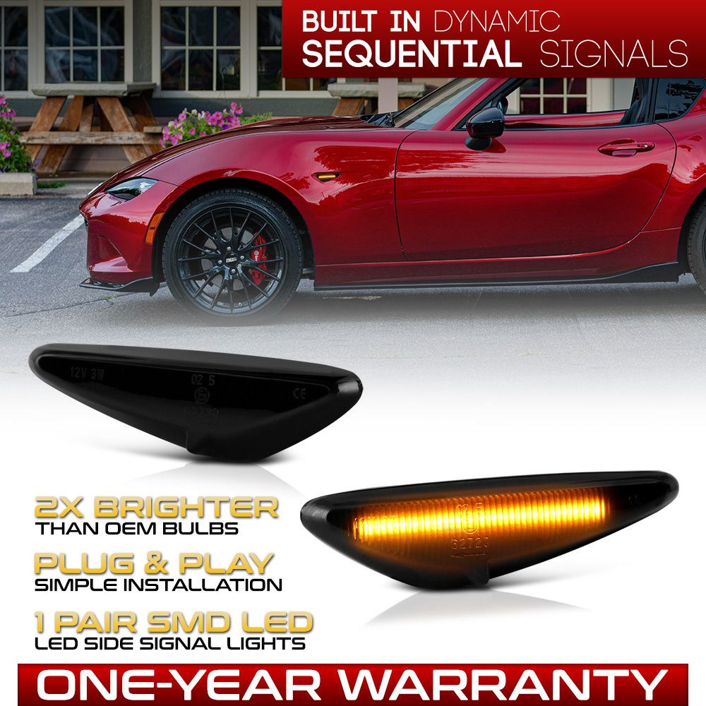 1623 Mazda MX5 Miata/0911 RX8 Sequential Signal LED Side Marker