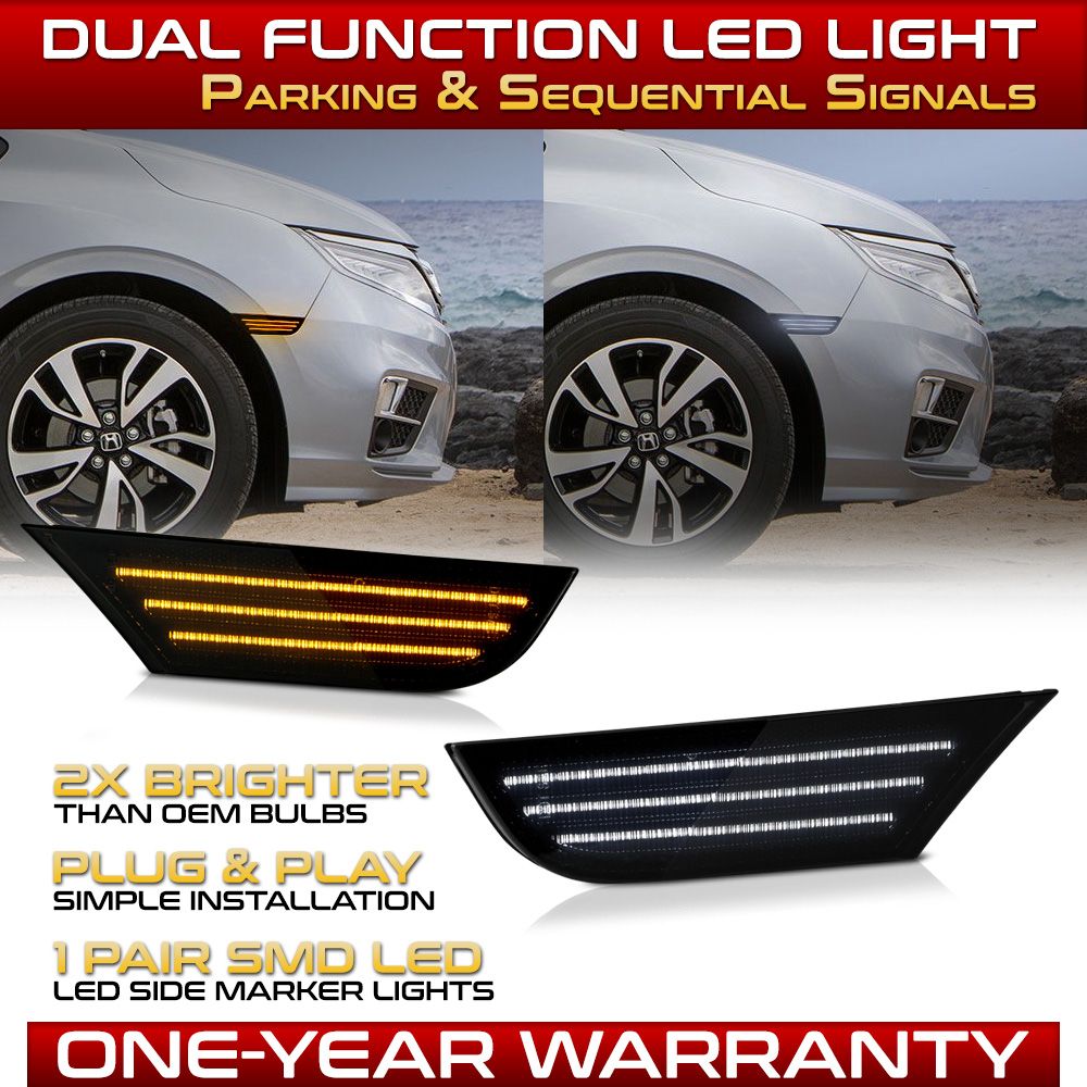 1822 Honda Odyssey LED Side Marker Lights Switchback + Sequential