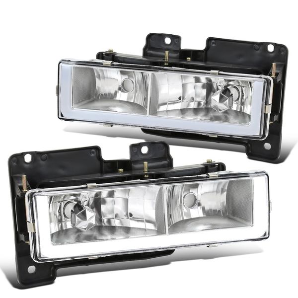 Feux Arrière LED Rouges Pour Chevrolet Silverado, Suburban, Tahoe, Sierra, C10 (1988-1998) - Paire Neuve DTMOTO