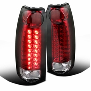 1988-1998 Chevy C10 / CK Pickup Truck Euro Style LED Tail Lights - Red