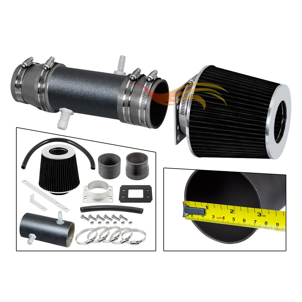 19921996 Lexus Es300 Short Ram Intake Black Pipe With Grey Kit