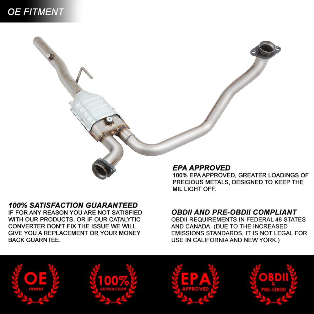 19942002 Dodge Ram 15003500 3.9L 5.2L 5.9L Front Pipe Catalytic