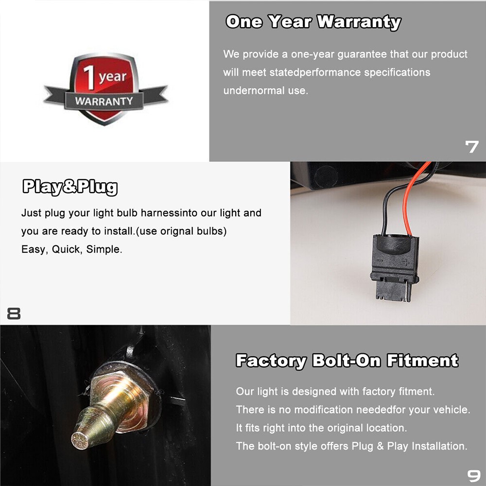 LED Built-In" 1997-2003 Ford F150 F250 Superduty NEON TUBE Tail Lights Assembly - Foto 4