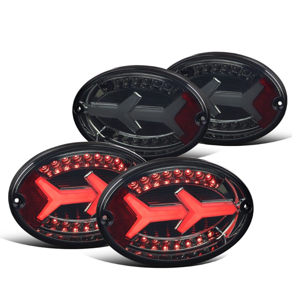 19972004 Chevrolet Corvette C5 LED Tail Lights Arrow Style Smoked