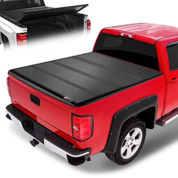 DNA Motoring 20042015 Nissan Titan 6'7" Bed Hard Folding FourFold J2 Engineering Tonneau Cover
