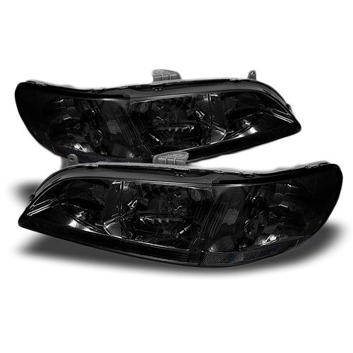 19982002 Honda Accord Replacement Crystal Headlights Smoked
