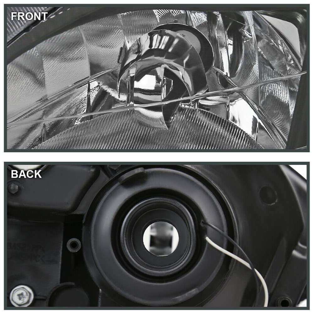 19992000 Honda Civic EJ/EK OEStyle Headlights w/ LED Tube Black Housing