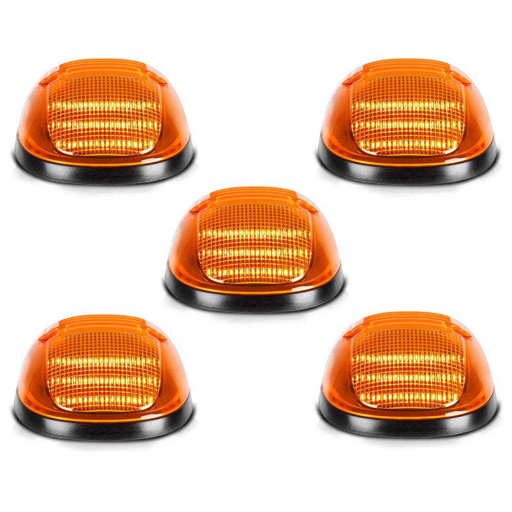 19992001 Dodge Ram Amber LED Roof Clearance Lights LACROF5PCDRA99AMB