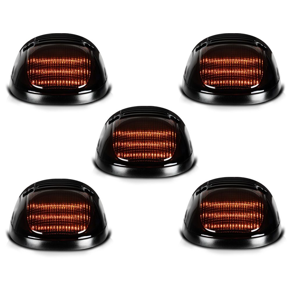 19992001 Dodge Ram Amber LED Roof Clearance Lights Smoked Lens LAC