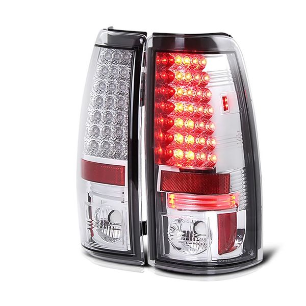 1999-2002 Chevy Silverado / 1999-2003 GMC Sierra LED Tail Lights - Chrome