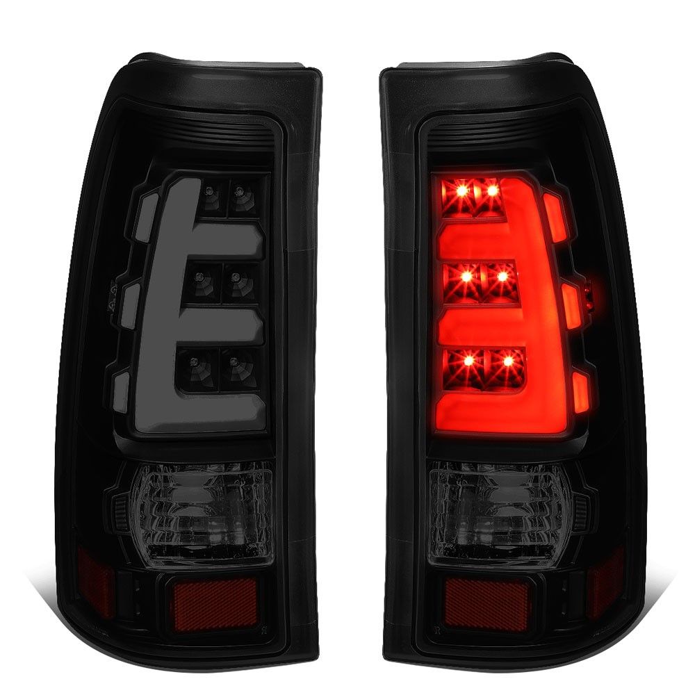 19992002 Chevy Silverado GMC Sierra E Styling LED Tube Tail Lights Smoked TLZTL001SM