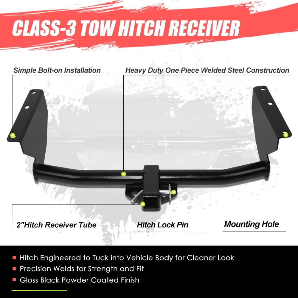 19992004 Jeep Grand Cherokee Class3 Trailer Rear Bumper Tow Hitch