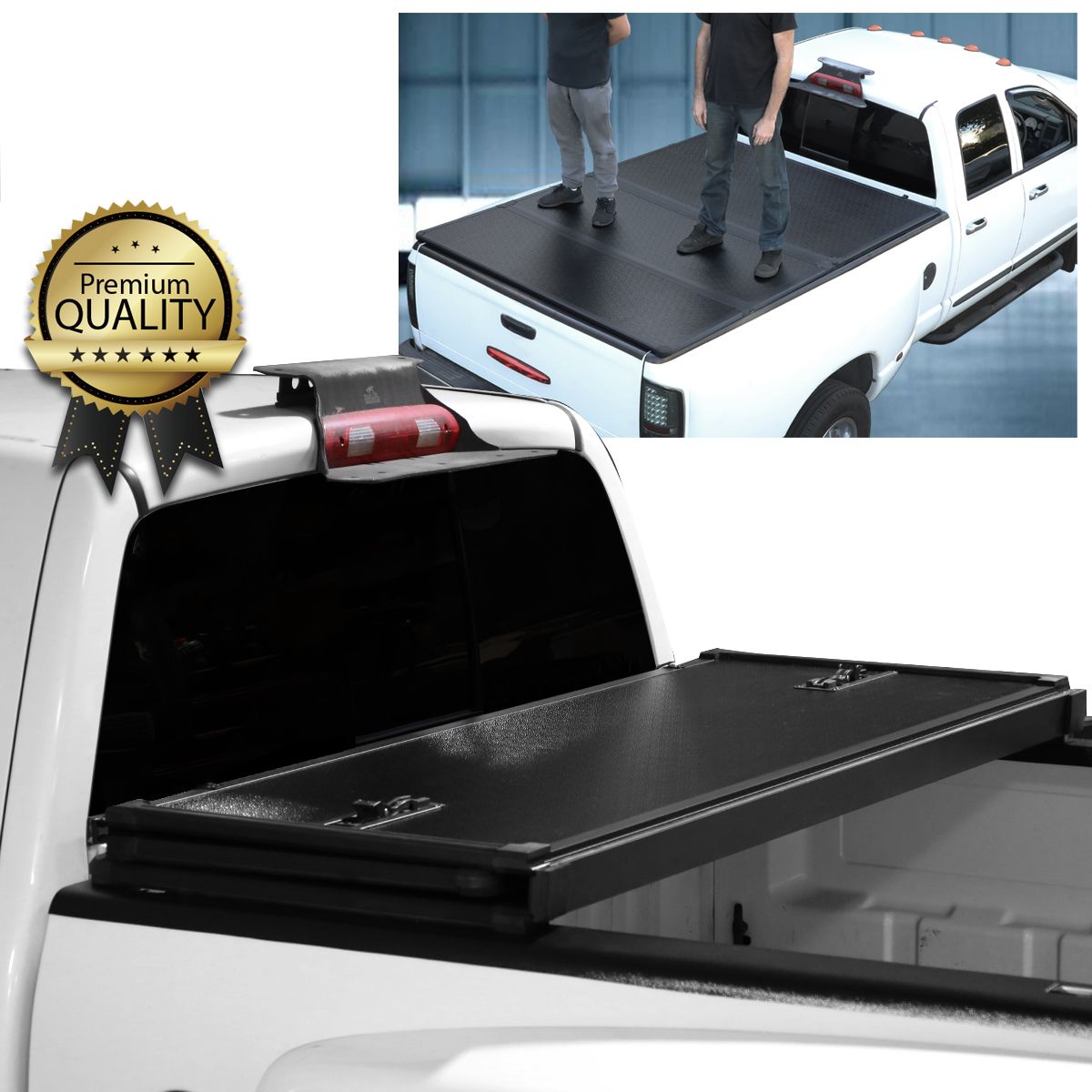 19992016 Ford F250 F350 F450 Super Duty 8Ft Bed TriFold Hard Tonneau