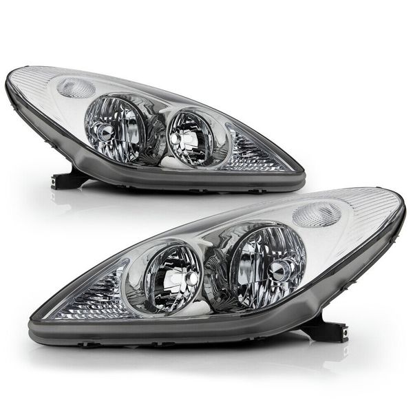 20022003 Lexus ES300 2004 ES330 Halogen Model Headlights Chrome
