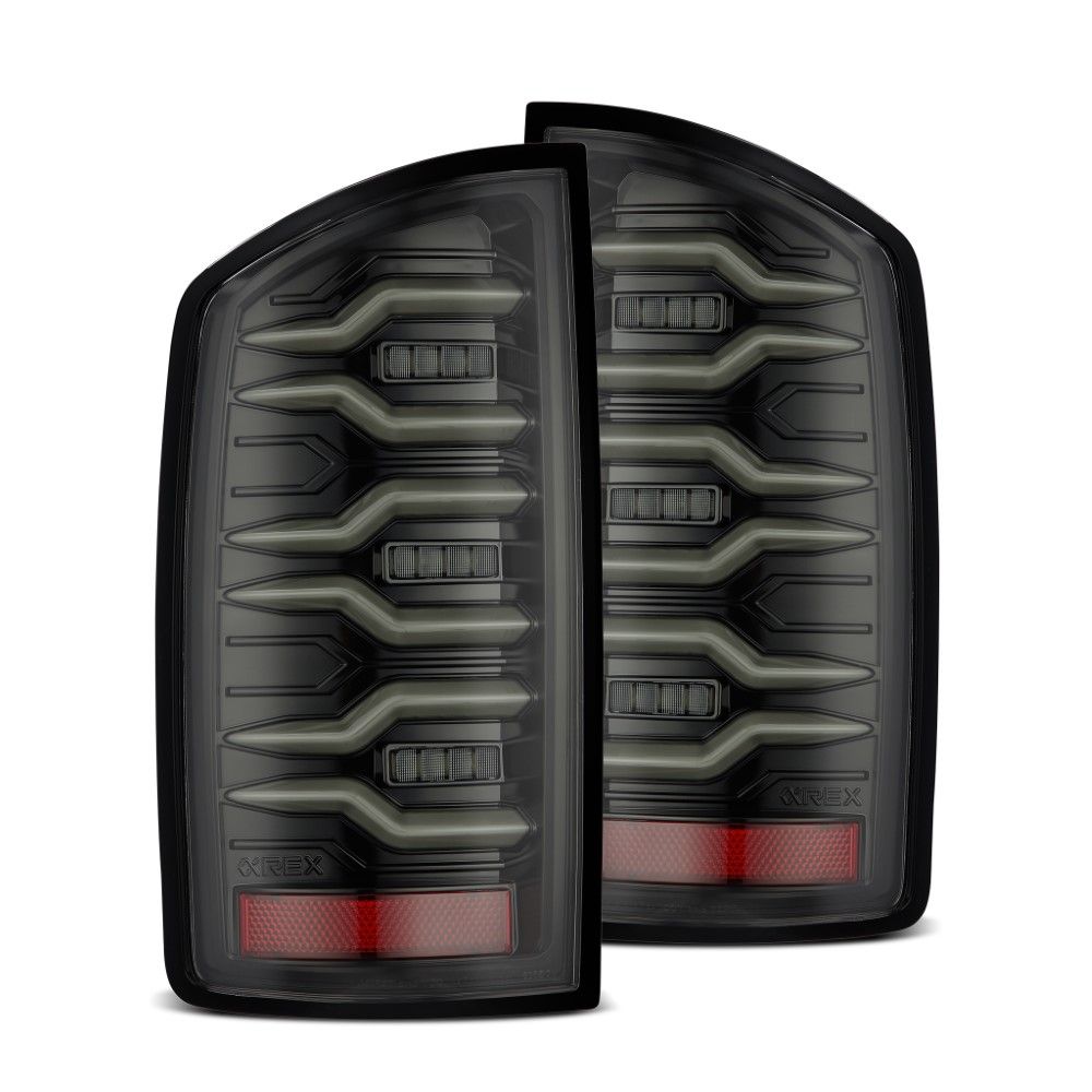 Red 2002-2006 Dodge Ram 1500 03-06 Ram 2500 3500 LED Bar Tail Lights Brake Lamps